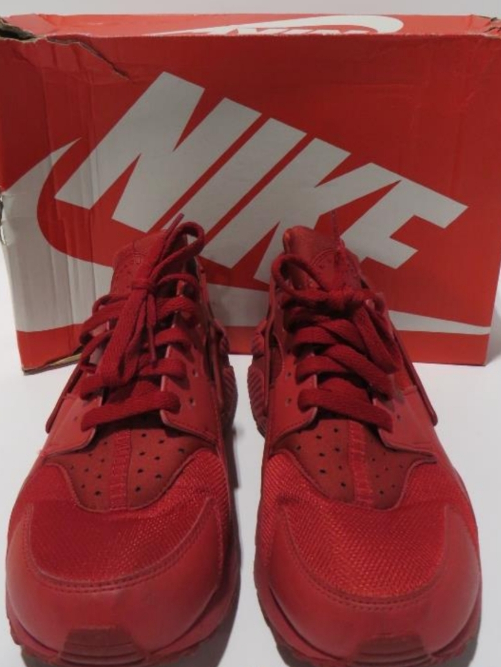 Nike Air Huarache "Varsity Red" Sneakers Men's Size 9 Used Exc/Box - Picture 8 of 14